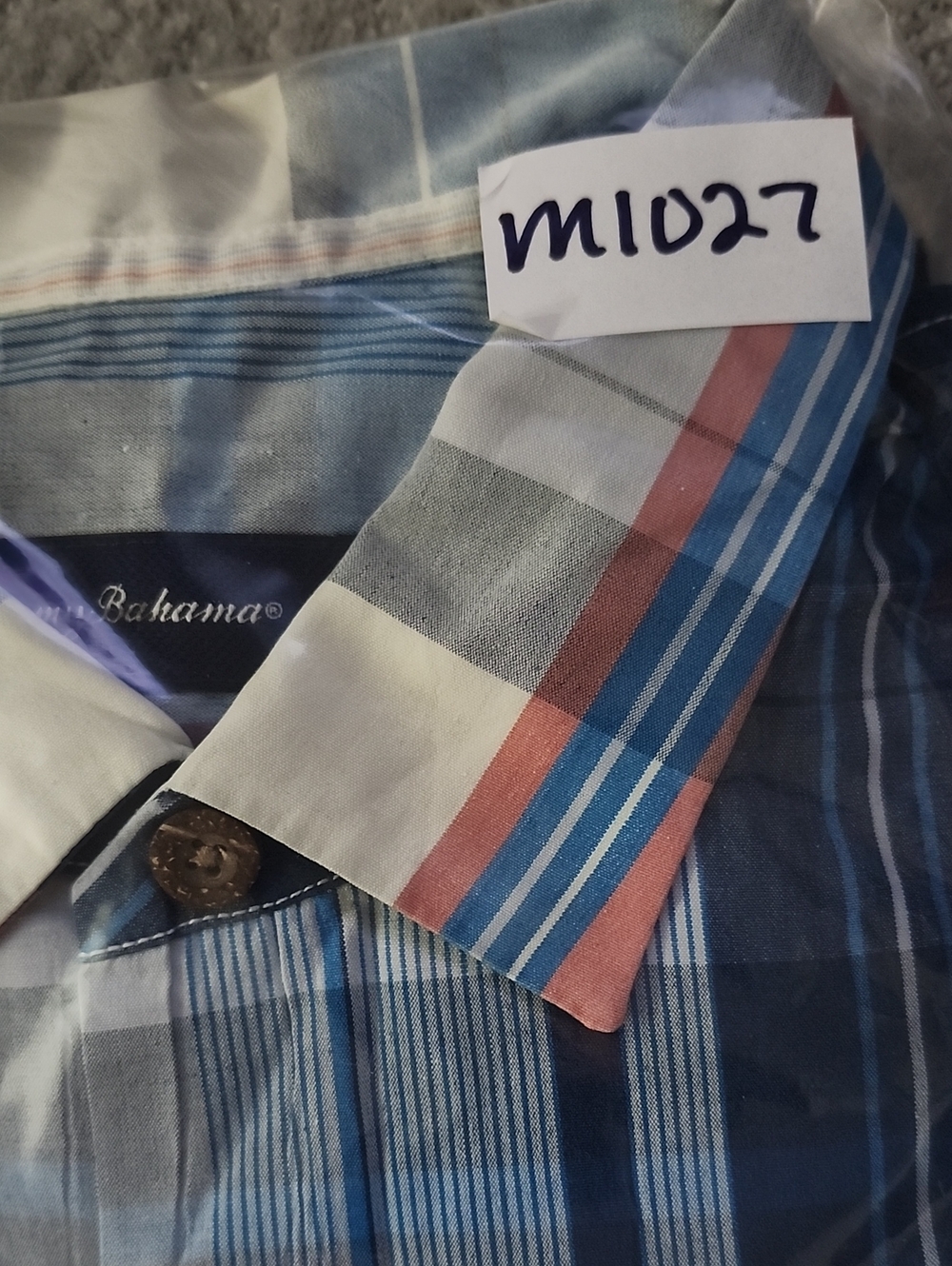 Tommy Bahama Island Zone Silk Blend Plaid Camp Shirt XL Tropical Coastal Preppy - Picture 9 of 9